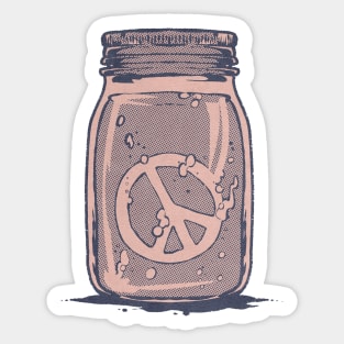 jar of peace Sticker